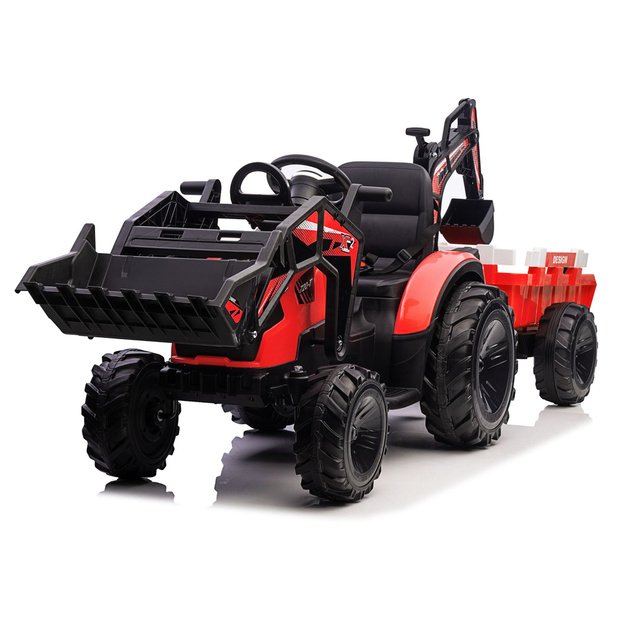 Baterijomis varomas ekskavatorius su priekaba SX2068, raudonas 1