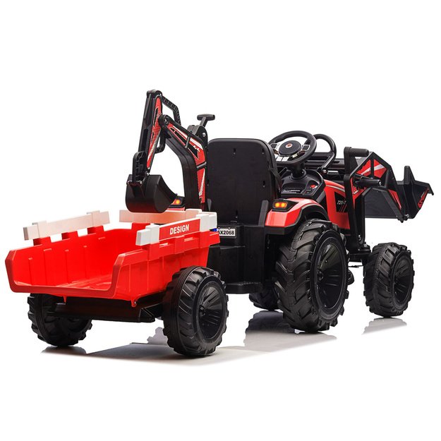 Baterijomis varomas ekskavatorius su priekaba SX2068, raudonas 5