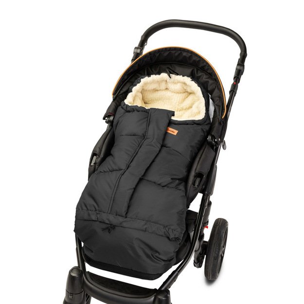 Combi 3in1 Romper bag – black/wool