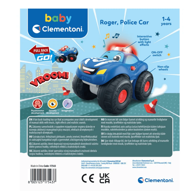 Police Car Roger Sound & Light Effects Clementoni 17543 5