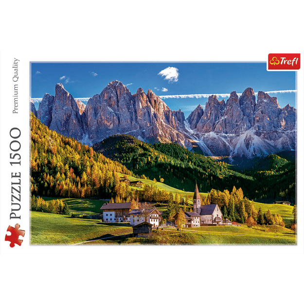 Puzzle - 1500 - Val di Funes, Dolomites, Italy Trefl 26163 2