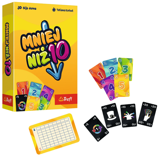 Card Game &ndash; Less Than 10 &ndash; Trefl 02880