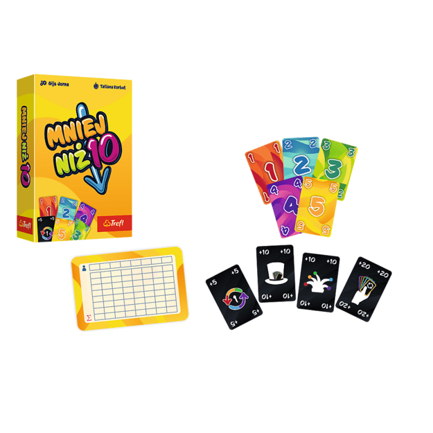 Card Game &ndash; Less Than 10 &ndash; Trefl 02880