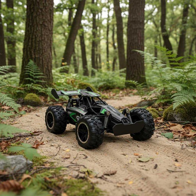 Nuotoliniu būdu valdomas didelio greičio kaskadininkų automobilis 1:18 18km/h 2.4GHz 9