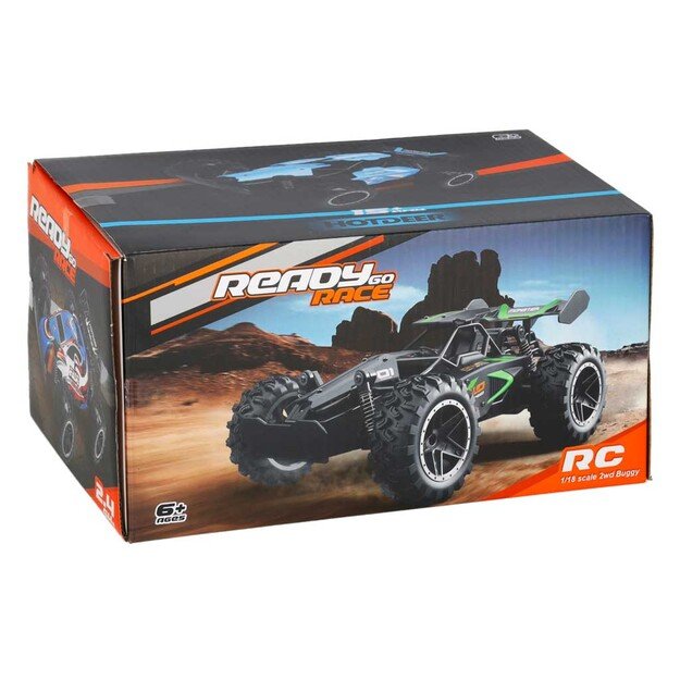 Nuotoliniu būdu valdomas didelio greičio kaskadininkų automobilis 1:18 18km/h 2.4GHz 12