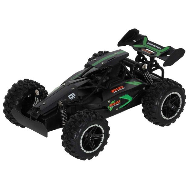 Nuotoliniu būdu valdomas didelio greičio kaskadininkų automobilis 1:18 18km/h 2.4GHz 1