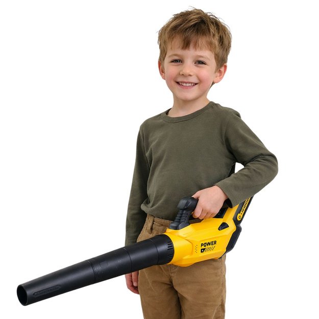 Žaislinis lapų pūstuvas vaikams su garso efektais, geltonas 2