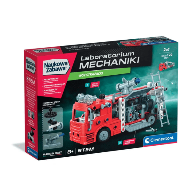 Scientific Fun Mechanics Laboratory Fire Truck Red Clementoni 50245 5