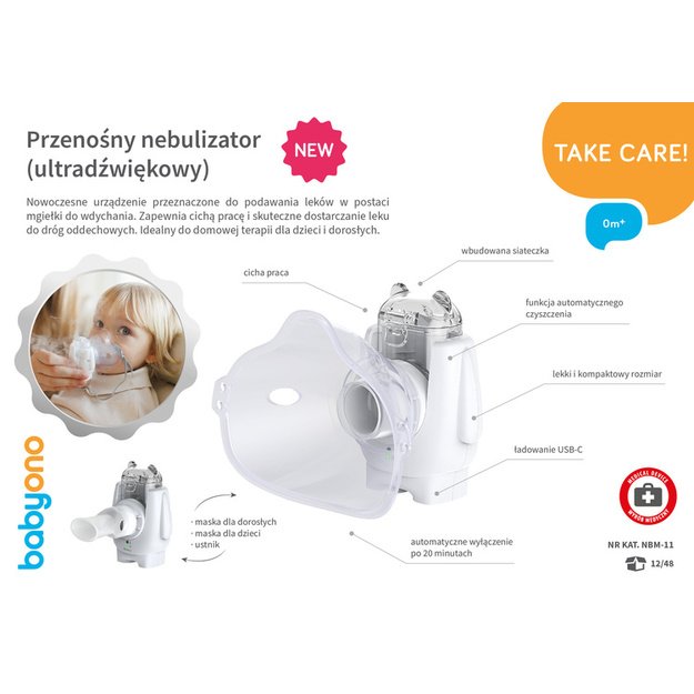 1376 PORTABLE ULTRASOUND NEBULIZER NBM-11 7