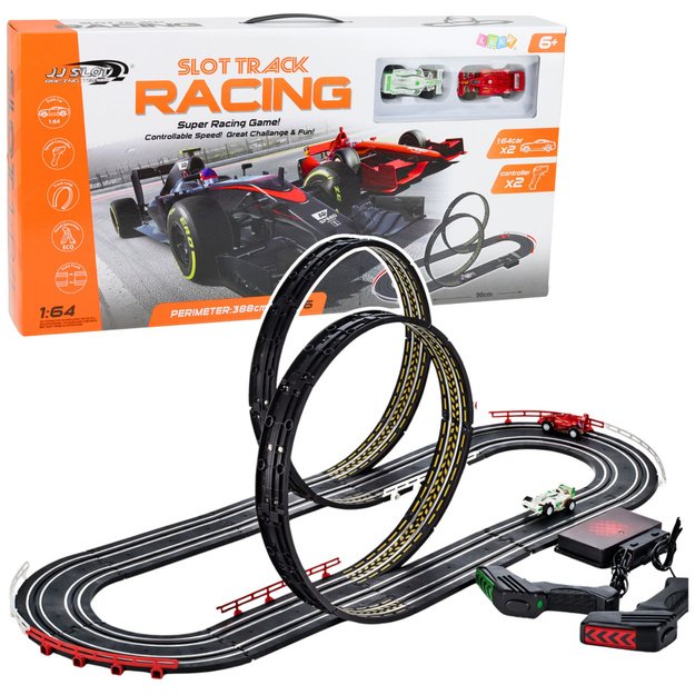 Remote Controlled RC Race Track for Two People 1:64 388cm