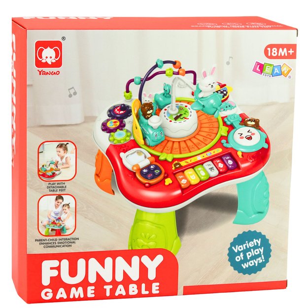 Educational Table Interactive Music Panel Piano 2 in 1 Turquoise 3