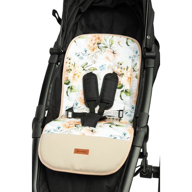 Velvetinis vežimėlio įdėklas – PEONY 1