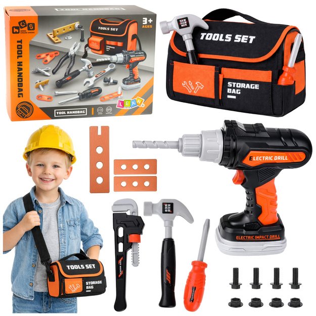 DIY Tool Kit in Bag Drill and Screwdriver 25 pcs.