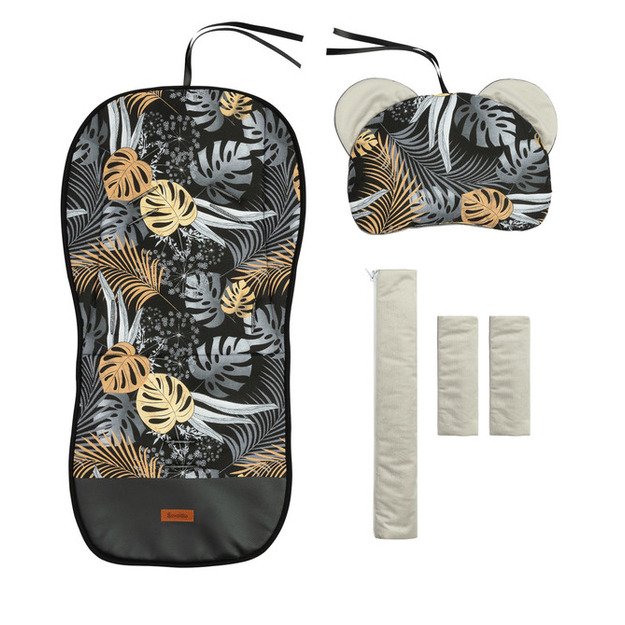 ĮDĖKLAS VEŽIMĖLIUI DELUXE VELVET - AUKSO LAPAI