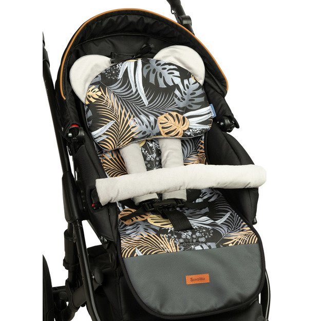 ĮDĖKLAS VEŽIMĖLIUI DELUXE VELVET - AUKSO LAPAI 1