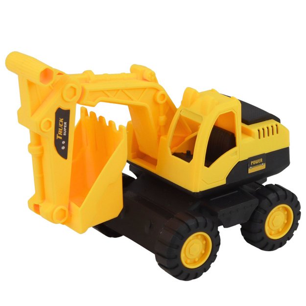 Construction Vehicles Set Truck Tow Truck Excavator Dump Truck Lights Sound 4