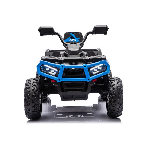 Battery-Operated Quad ATV 6 Wheels With Trailer JC606 24V 4x4 Blue 5