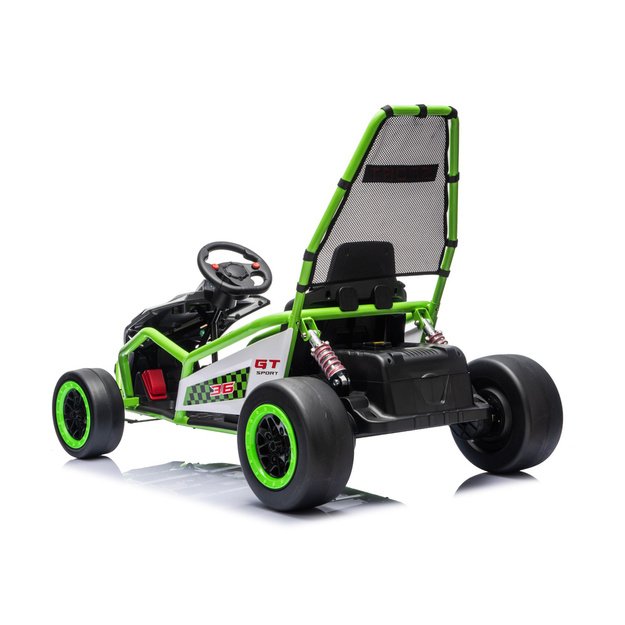 Battery Operated Vehicle DM-107 24V7 Silent Engine Green