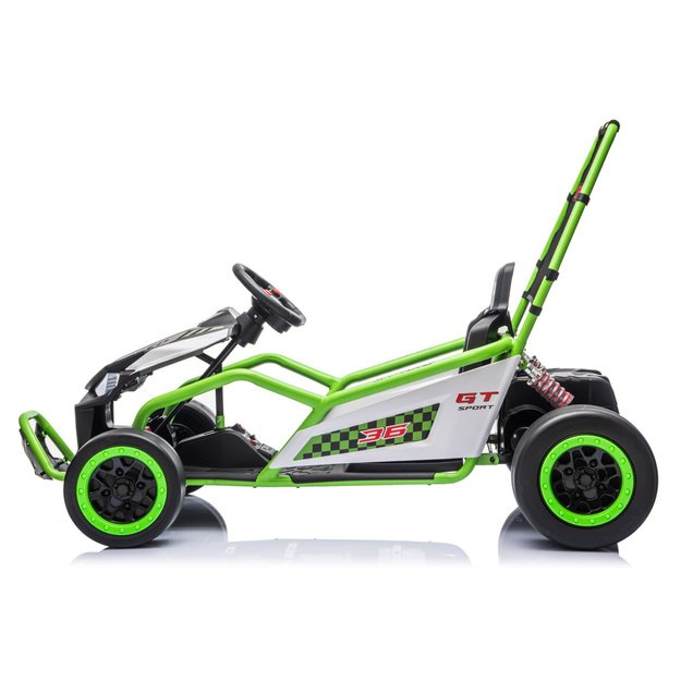 Battery Operated Vehicle DM-107 24V7 Silent Engine Green