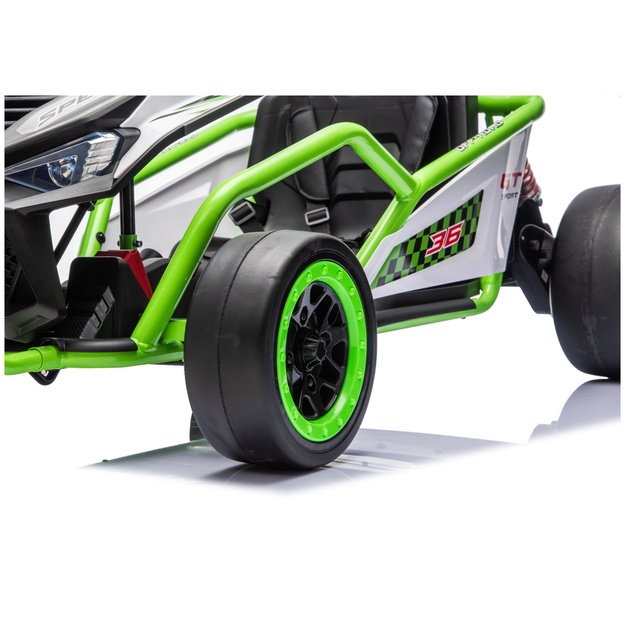 Battery Operated Vehicle DM-107 24V7 Silent Engine Green