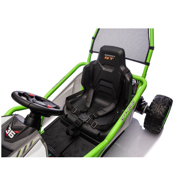 Battery Operated Vehicle DM-107 24V7 Silent Engine Green 8