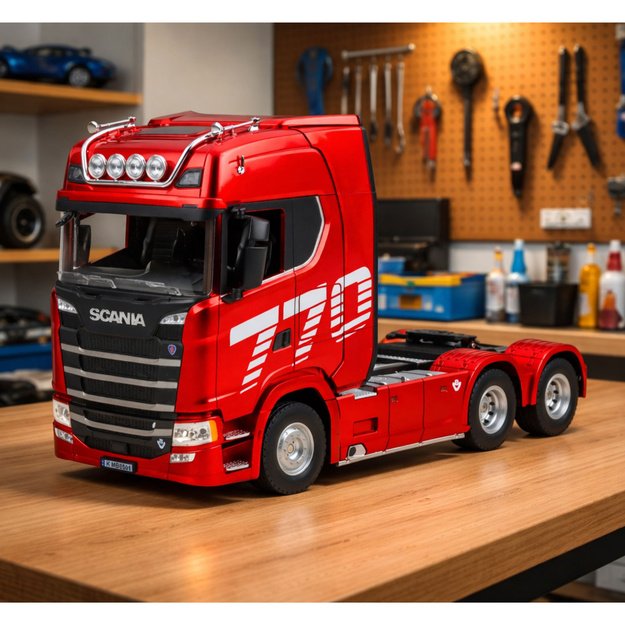 Scania Huina 1501 Remote Controlled Truck, Red, 1:18 2