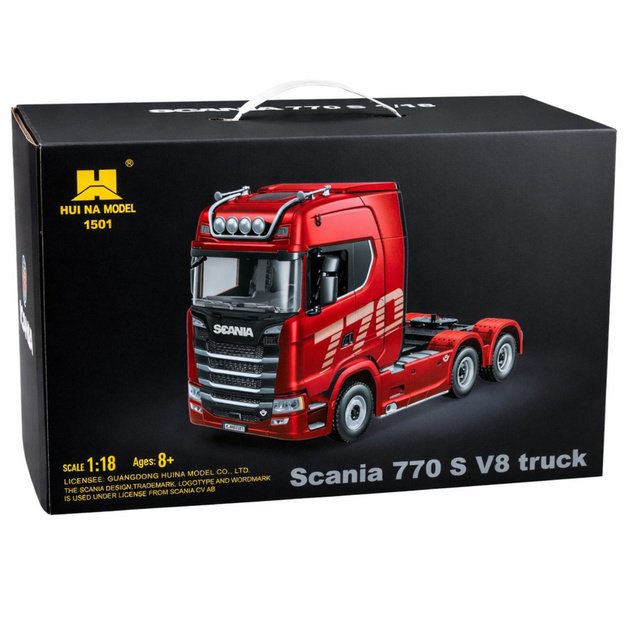 Scania Huina 1501 Remote Controlled Truck, Red, 1:18 7