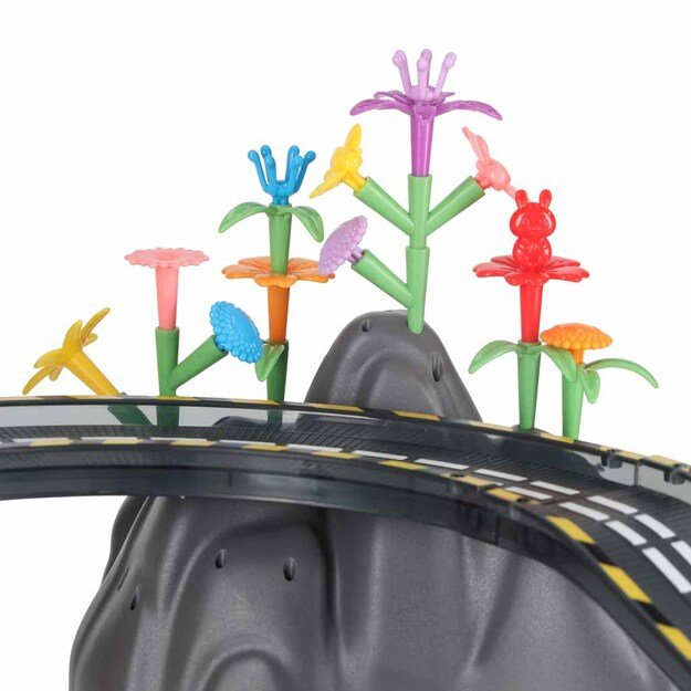 Magnetinis automobilių lenktynių takas 1 &scaron;viečianti transporto priemonė 153 elementai 15