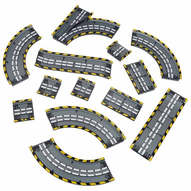 Magnetinis automobilių lenktynių takas 1 &scaron;viečianti transporto priemonė 153 elementai 8