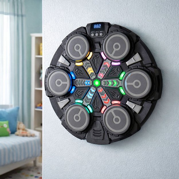 INTERAKTYVUS MUZIKINIS LED BOKSO TAIKINYS – REFLEKSO TRENIRUOTĖMS 3