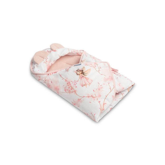 MUSLINO ANTKLODĖ NEŠIOJAMAI LOVYTEI - FĖJŲ ROŽINĖ