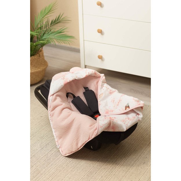 MUSLINO ANTKLODĖ NEŠIOJAMAI LOVYTEI - FĖJŲ ROŽINĖ 6