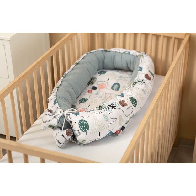 KŪDIKIŲ LIZDŲ MUSLINAS - SMARAGDINIS EŽIUKAS 7