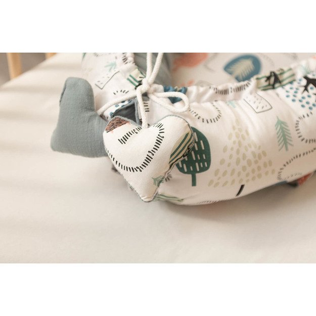 KŪDIKIŲ LIZDŲ MUSLINAS - SMARAGDINIS EŽIUKAS 8