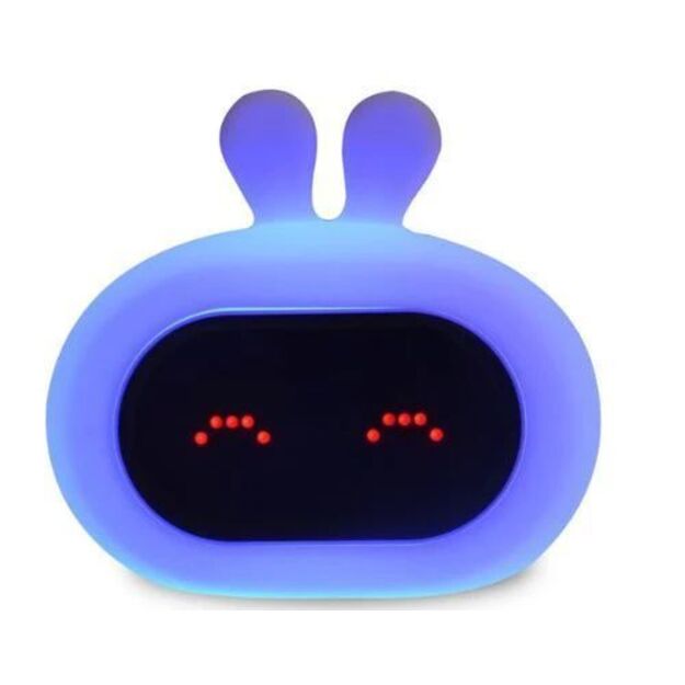 6423 SILICONE NIGHT LAMP ALARM CLOCK RABBIT GIO-135