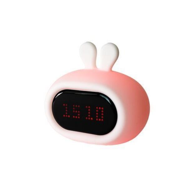 6423 SILICONE NIGHT LAMP ALARM CLOCK RABBIT GIO-135
