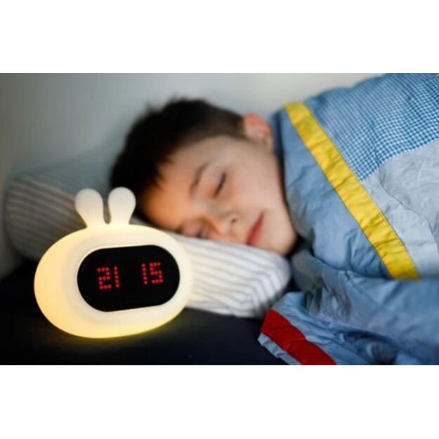 6423 SILICONE NIGHT LAMP ALARM CLOCK RABBIT GIO-135