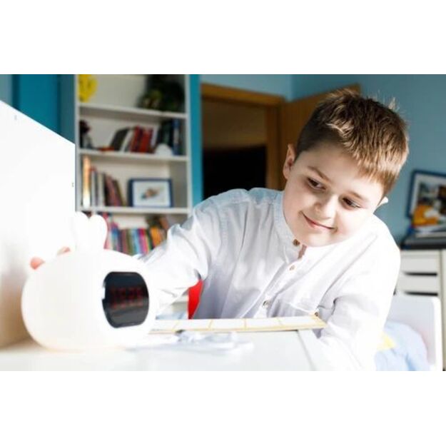 6423 SILICONE NIGHT LAMP ALARM CLOCK RABBIT GIO-135