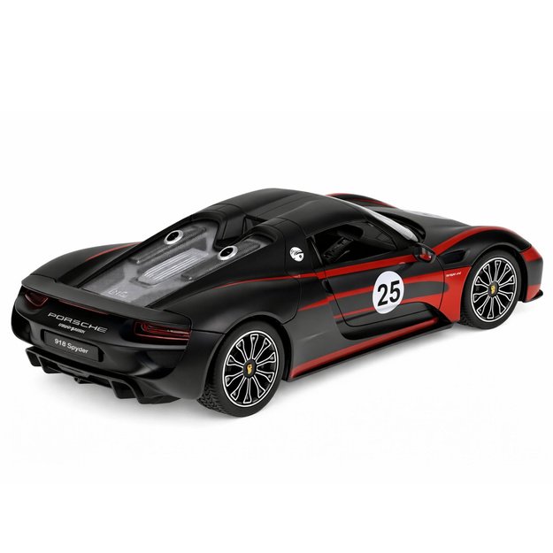 Porsche 918 Spyder Performance Remote Controlled RC Car Black Rastar 1:14