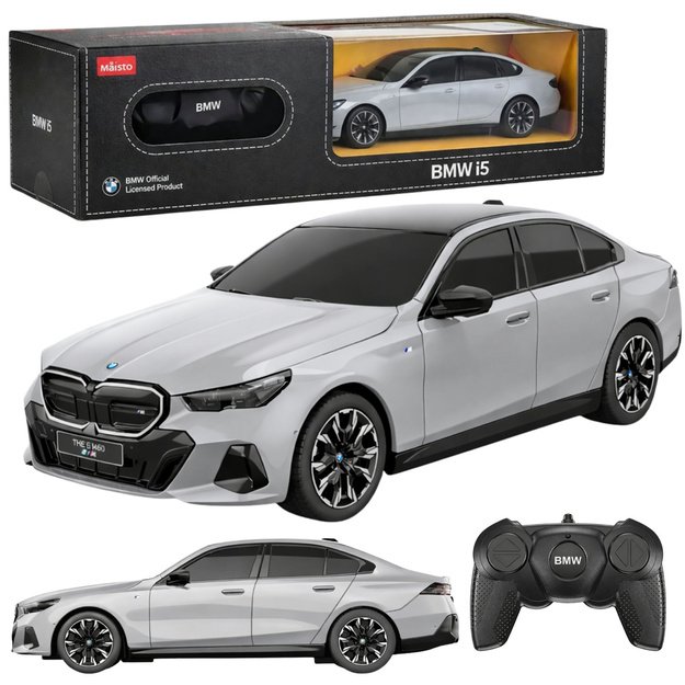 BMW i5 Remote Control Car RC Gray Rastar 1:24