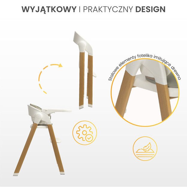 Aukšta kėdė TRIPLO 3 in 1 BEIGE 38