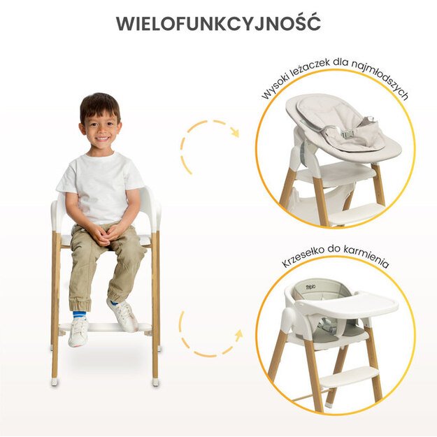 Aukšta kėdė TRIPLO 3 in 1 BEIGE 33