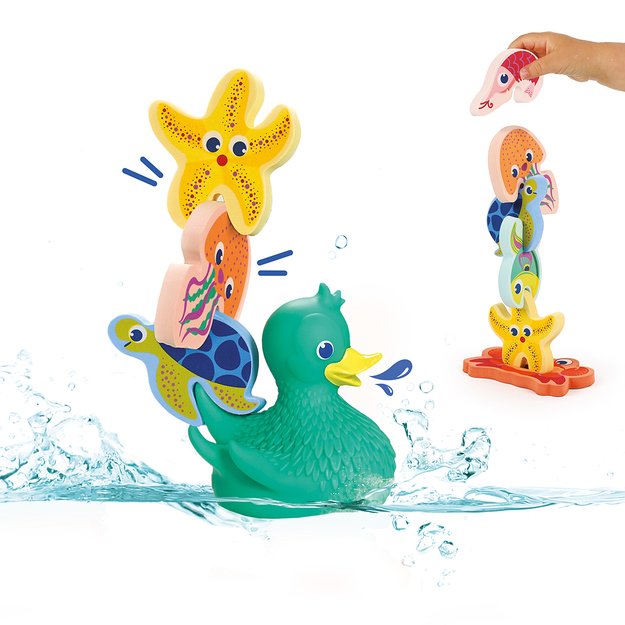 LUDI vonios rinkinys 3in1 Laiminga antis ir draugai