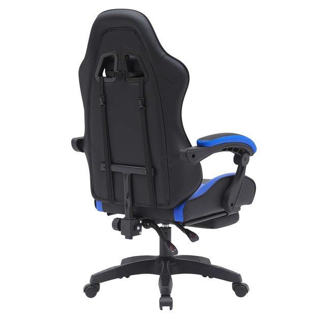 „LEAN“ žaidimų kėdė, juoda ir mėlyna