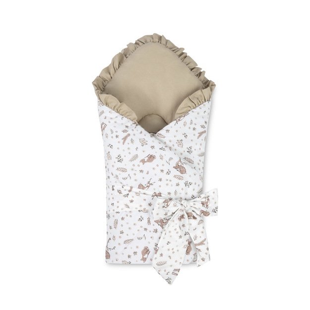 BABY WRAP COTTON FOREST BEIGE 75X75