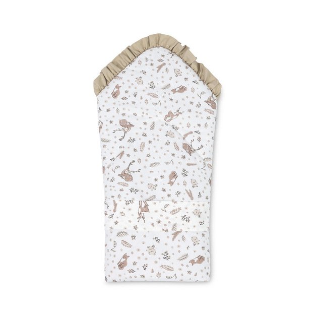 BABY WRAP COTTON FOREST BEIGE 75X75