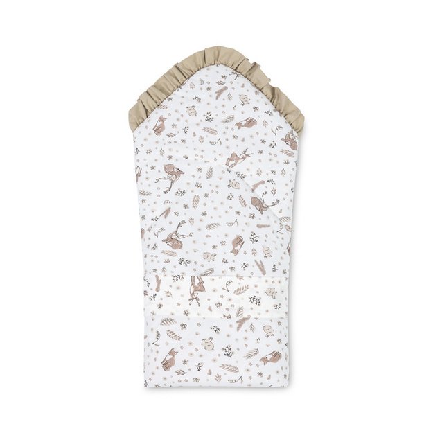 BABY WRAP COTTON FOREST BEIGE 75X75