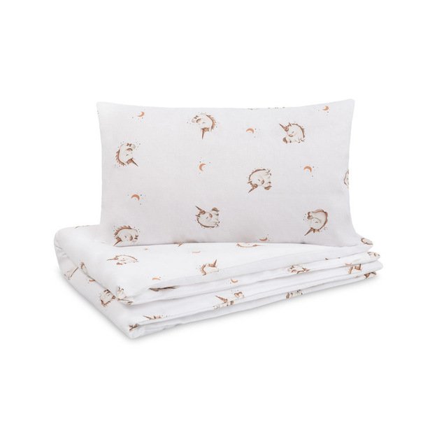 Dviejų dalių medvilninė patalynė, smėlio spalvos, 100x135