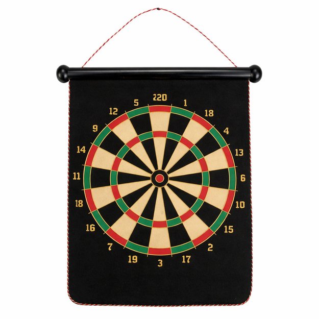 Magnetic Dartboard Double Sided Dart Tube Arcade Game Set