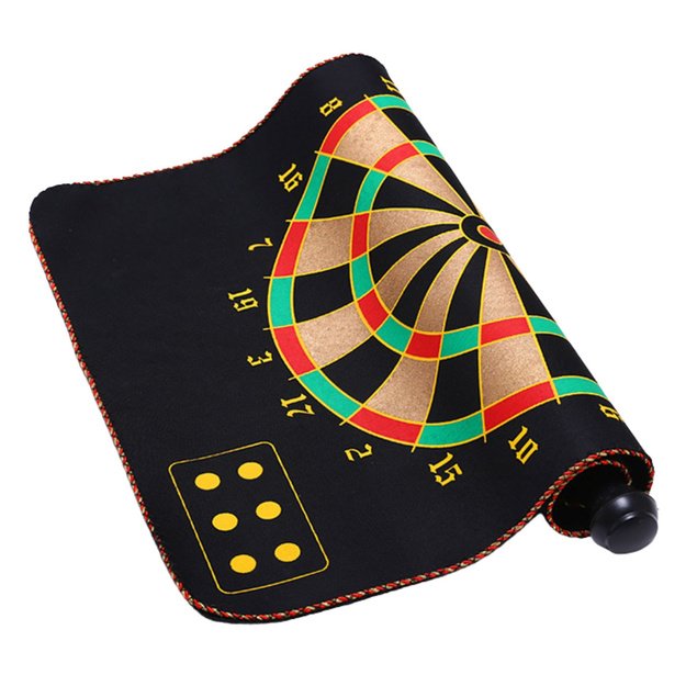 Magnetic Dartboard Double Sided Dart Tube Arcade Game Set